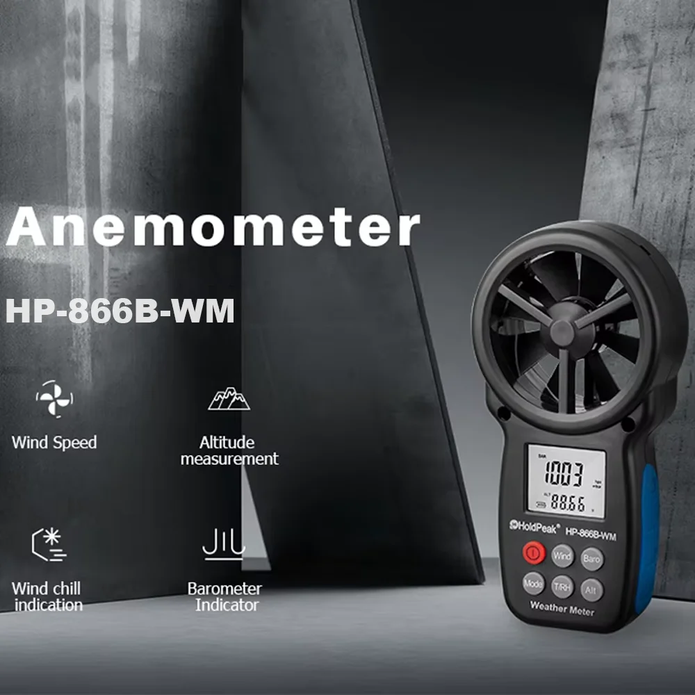 Weather instrument HP-866B-WM Anemometer For measurement of dew point, atmospheric pressure and wind chill barometer appliances