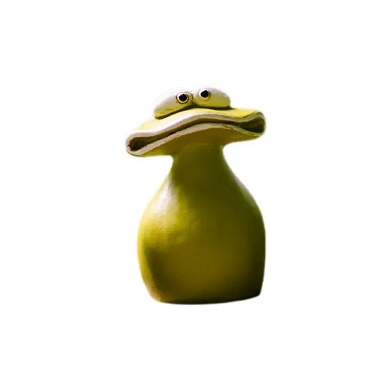 

Кашпо в виде лягушки с большим ртом, из смолы, для декора дома и сада, фигурка животного - AT36