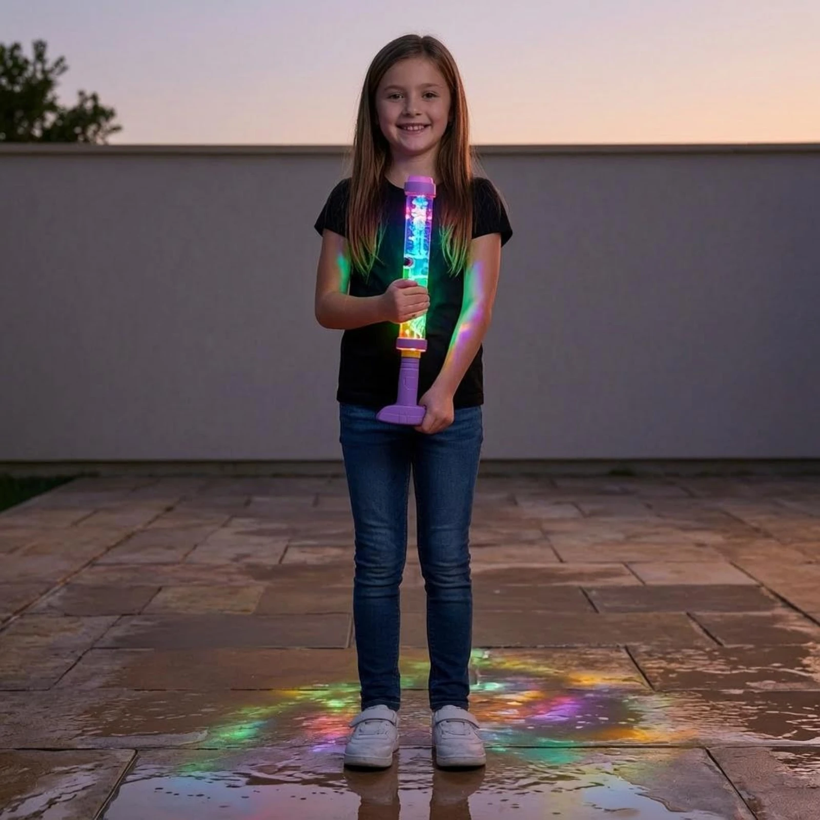 Glowing Rainbow Water Blaster Easy to Fill LED Water Blaster Toy Plaything Leak-Resistant Phthalate-Free Safe