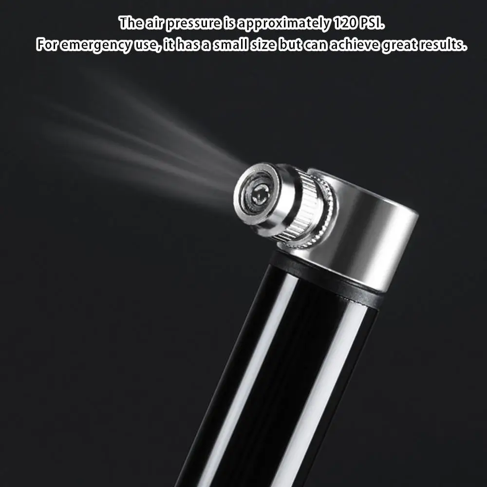 Bicycle Mini Pump Portable Aluminum Alloy Bicycle Hand Air Pump Schrader Presta Valve Mouth Universal Handheld Air Pump image 2