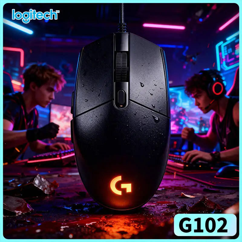 

Игровая мышь Logitech G102 Prodigy проводная, легкая конструкция, 16,8 млн RGB-цветов для соревновательной и казуальной игры