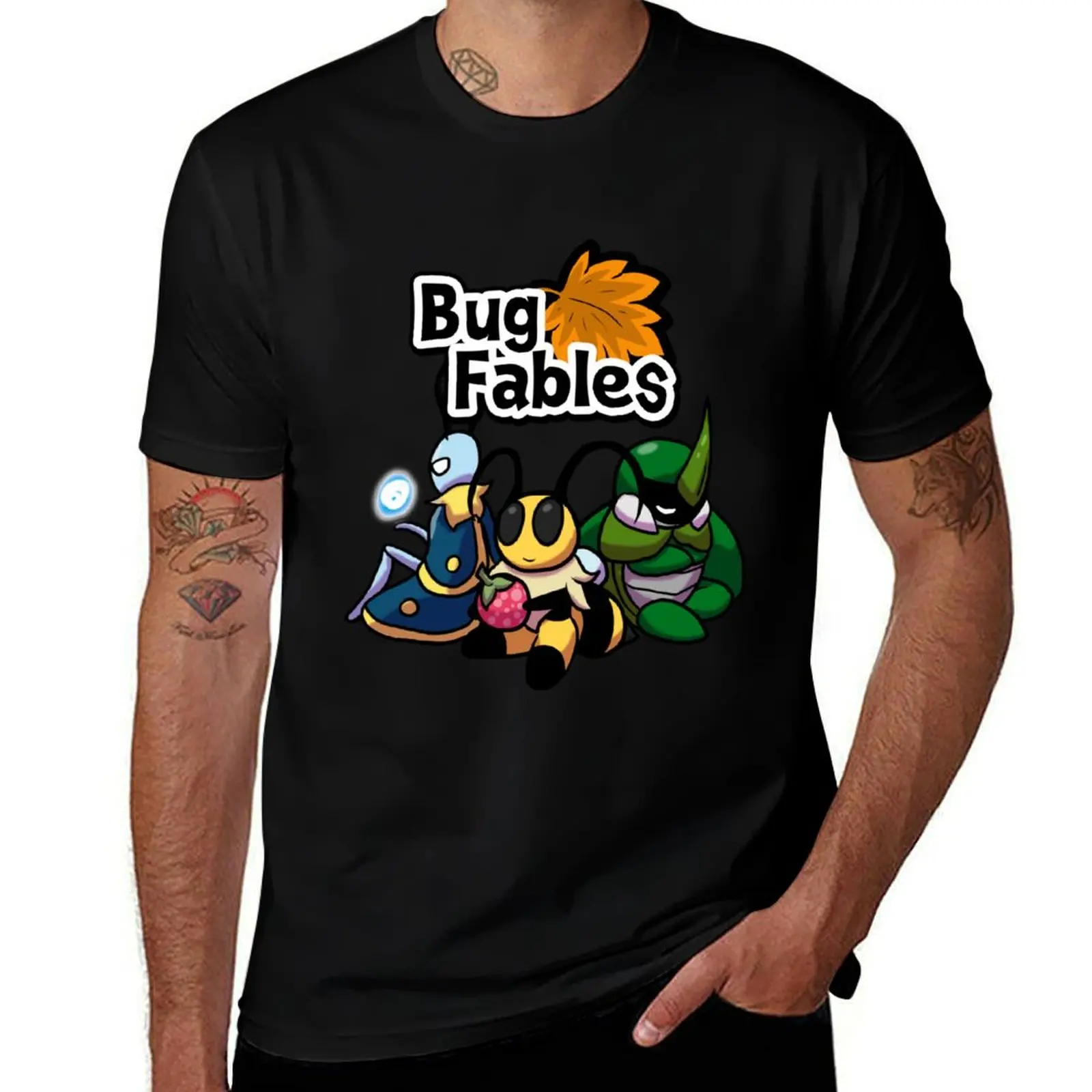 Bug Fables Crew T-Shirt Retro Graphic Print T-Shirt