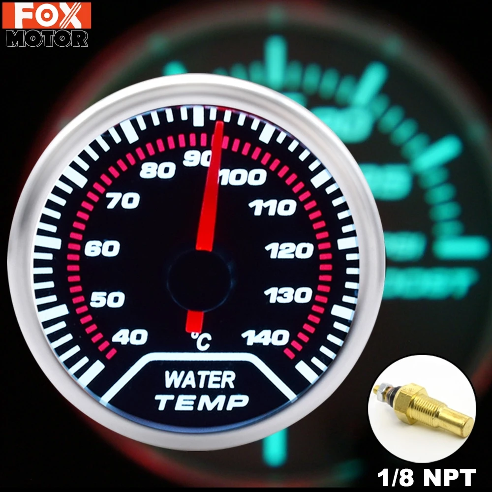 Car Auto Water Temp Gauge Temperature Meter Digital LED 52mm 2