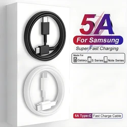45W Super Fast Charging Cable For Samsung Galaxy S20 S21 S22 S23 Ultra Plus USB Type C Cables A54 A53 A33 A13 Note 20 10 Plus
