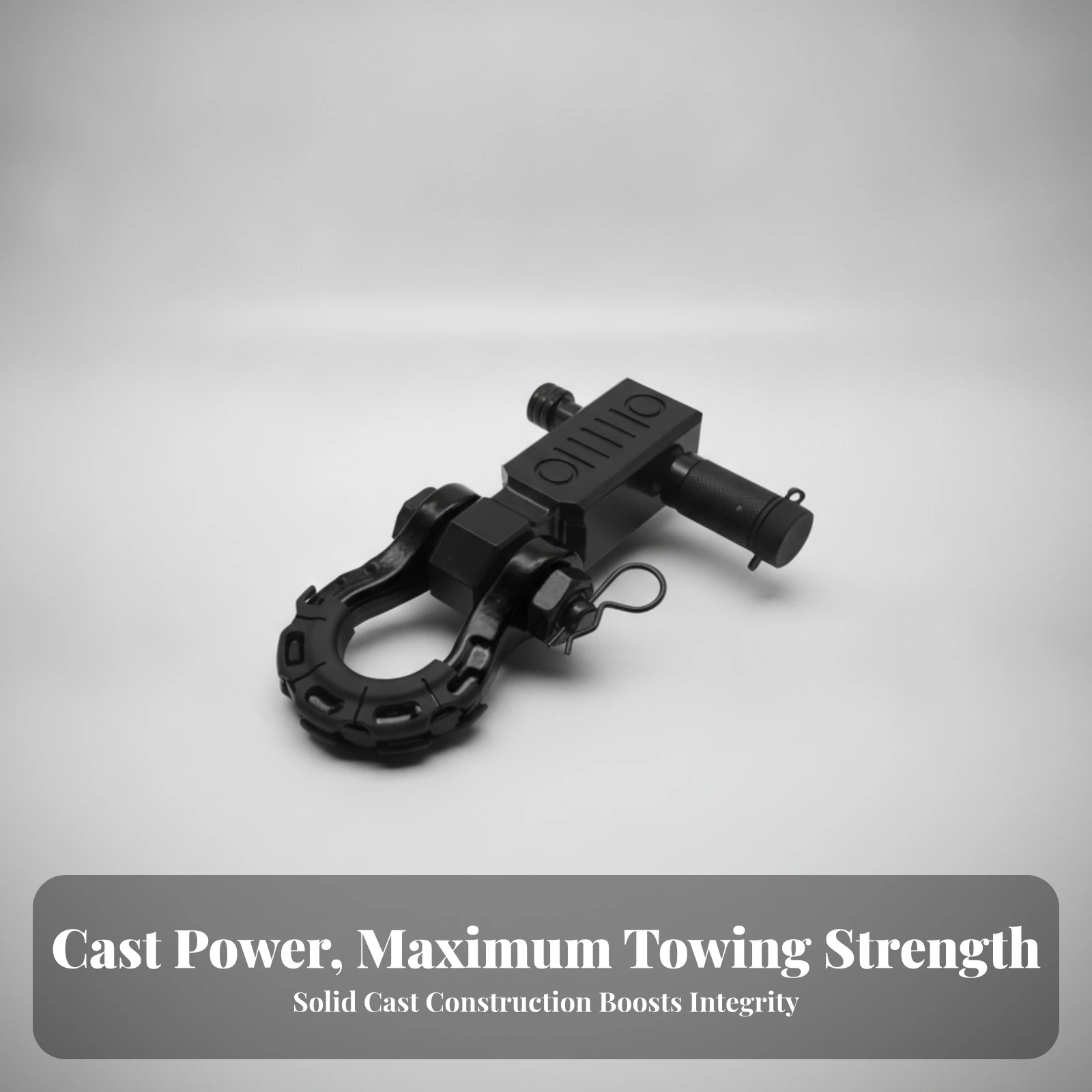 Forged Tow Hook Heavy-Duty Tow Hook with Retaining Pin Hitch Pin Clip Anti-Slip Hardware Corrosion Resistant