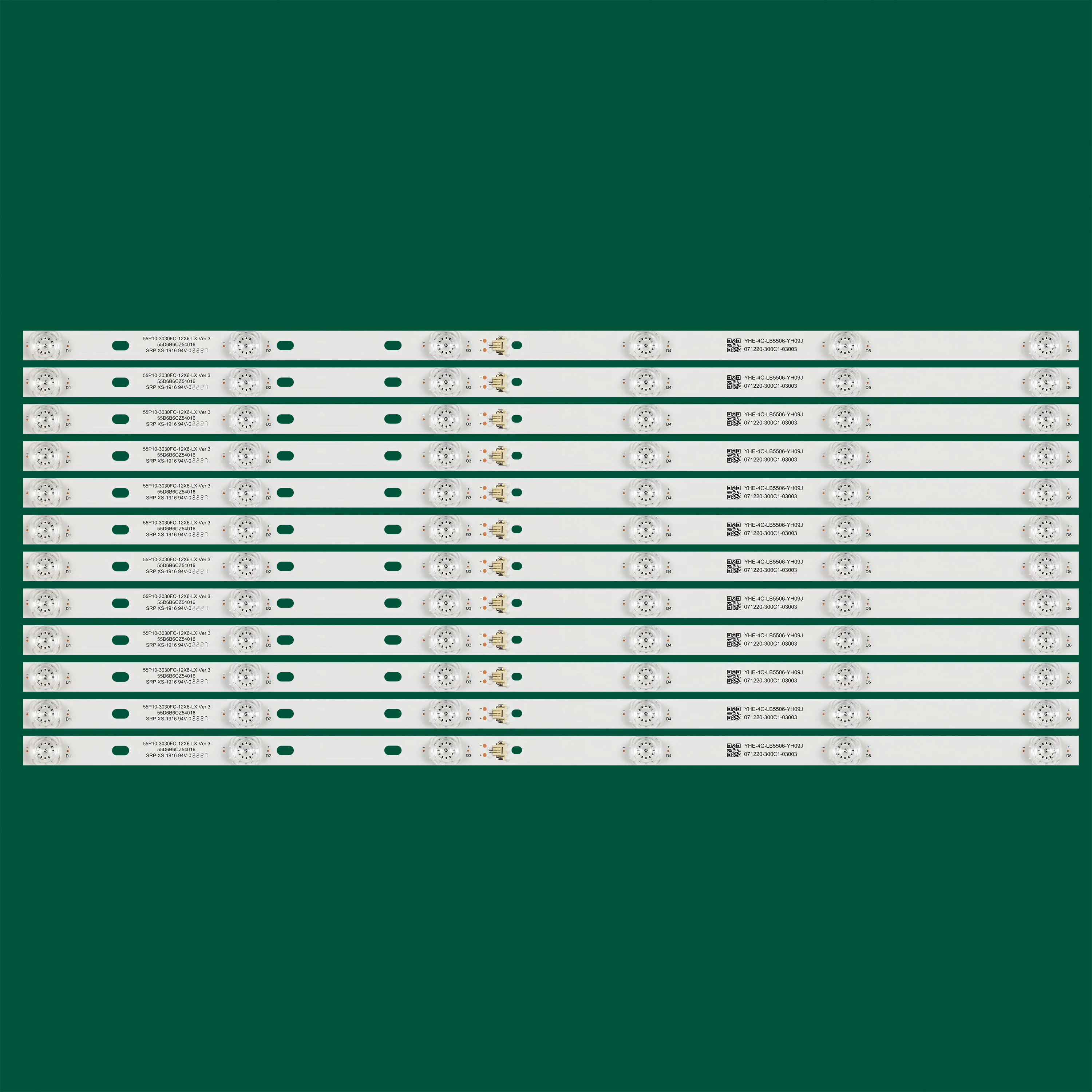 

LED Strip For TCL-55P10-3030FC-12X6-LX20200106 YHF-4C-LB5506-YH10J YHF-4C-LB5506-YH09J 55C715 55C717 55C716 55C78 55AC712 55C815