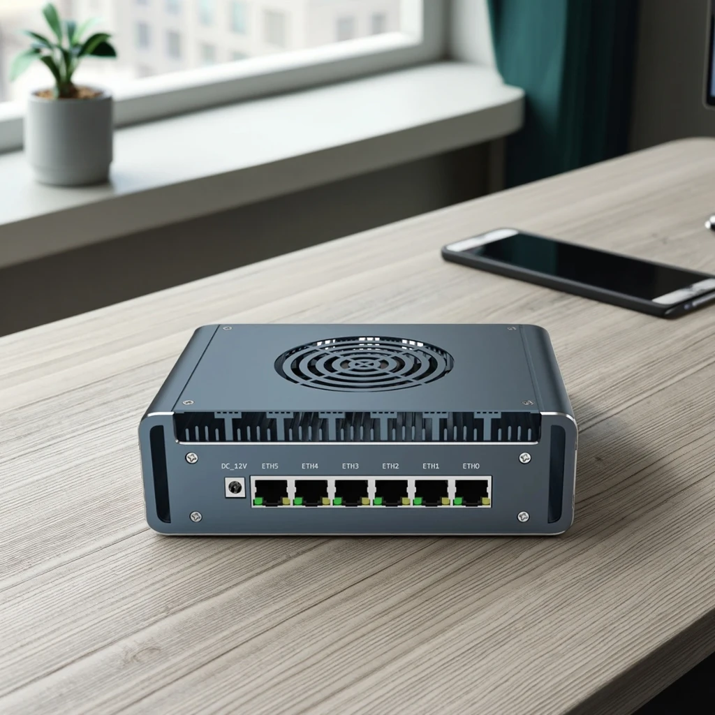 

6xI226-V 2.5G I7 1365U 1265U I5 I3 N100 Брандмауэрный маршрутизатор Мини-ПК DDR5 2xM.2 NVMe Промышленный компьютер PfSense OPNsense Proxmox