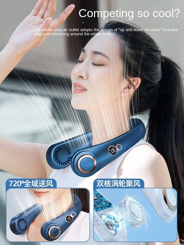 Petit ventilateur de cou portable, procureur