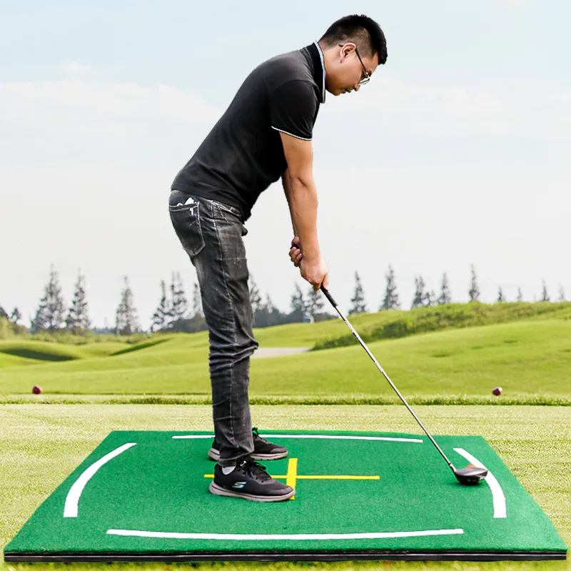 

3D anti-skid indoor and outdoor swing teaching driving range ball mat golf practice mat