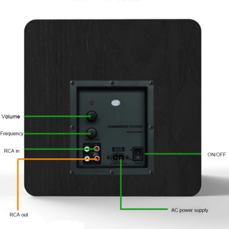 Imagem -04 - Desktop de Madeira Passiva Heavy Duty Subwoofer Polegada Horn Precisa Combinar Home Amp ou Alto-falantes Alimentados Use 100w