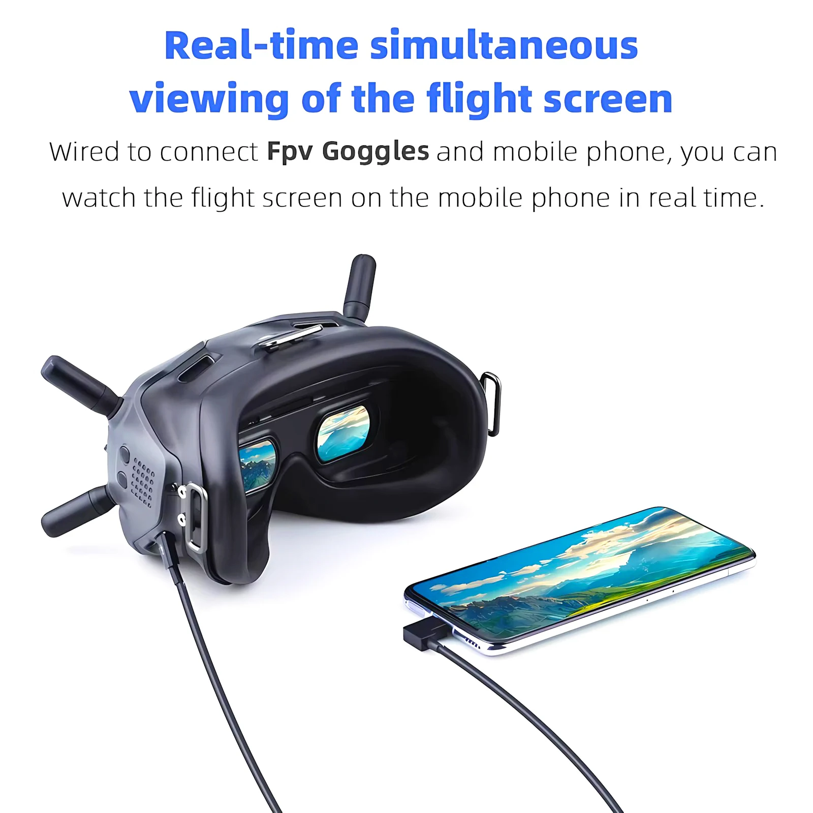 

Original USB C OTG Cable for DJI Mavic Air 2S Mini 3 Pro Mini 3/2 Air 2 Remote Controller Fast Charging Sync Data Transfer Cord