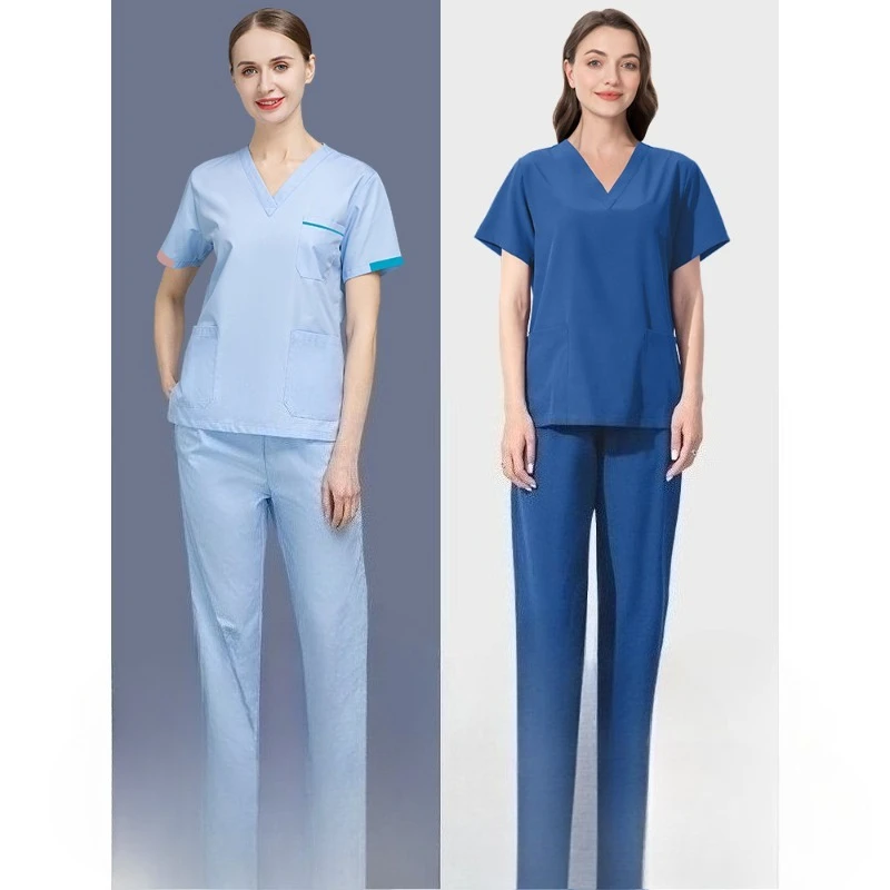 Hand-washing Dress Women's Short-sleeved Surgical Gown for Dentists, Beauty Hospital Hand-washing Suit, Nurse Uniform Set