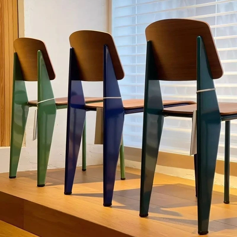 

Dining chair retro restaurant chair cream dining table small apartment family restaurant backrest standard