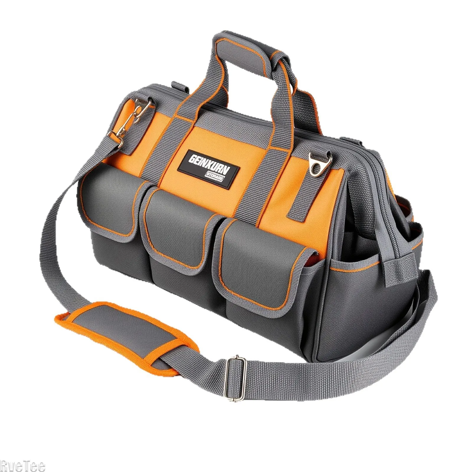 Geinxurn Orange & Grey Dual Color High Quality Electrician Tool Storage Bag