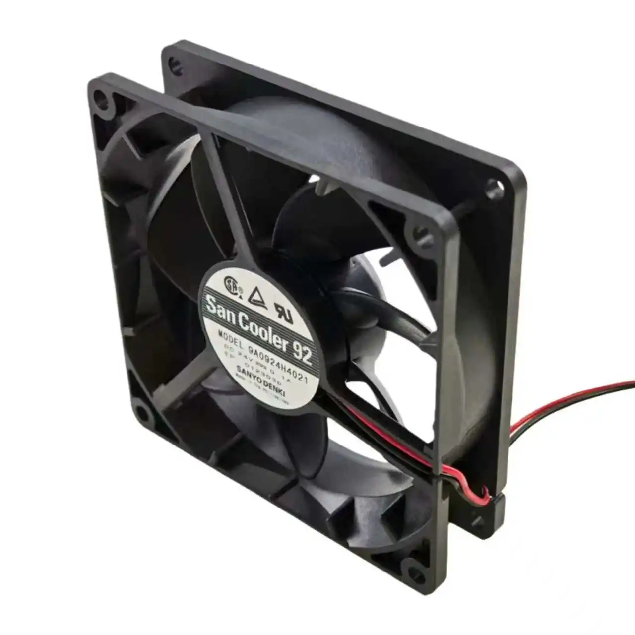 Ventilador de refrigeración Sanyo 9A0924H4021 92x92x25mm 24V 0.1A, 51.2CFM 3150RPM para inversor, fuente de alimentación, amplificador de audio, bajo nivel de ruido 33dBA