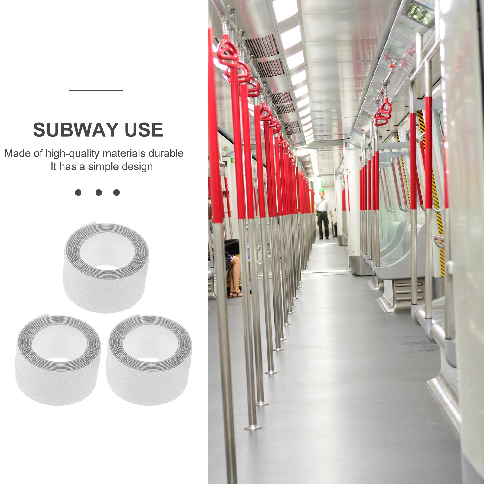 

2 Pcs Non-slip Floor Stickers Anti-slip Bathroom Skid Strips Bathtub for Stairs Adhesive Tape
