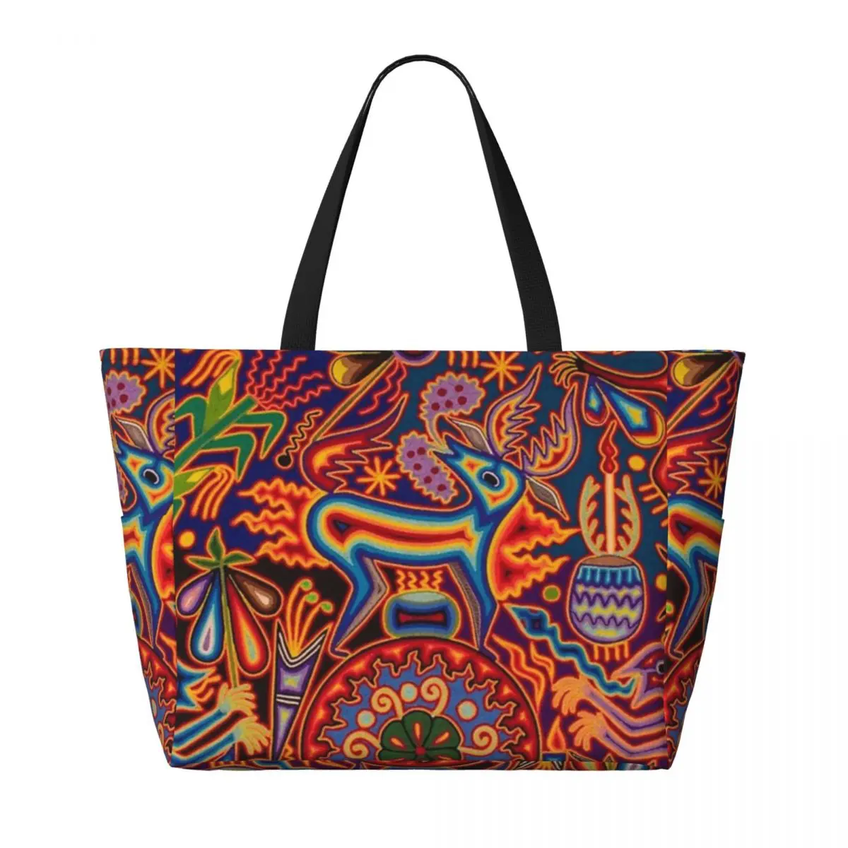 Borsa da viaggio da spiaggia Huichol, borsa Tote regalo di compleanno sportivo di grande capacità alla moda modello Multi-stile