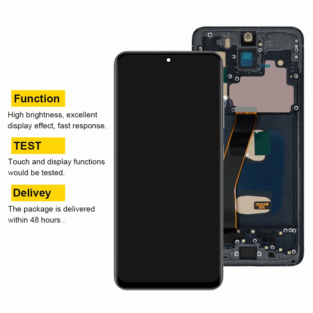 Screen For Samsung Galaxy S20 4G G980 G980F LCD Display Touch Screen Digitizer with Frame For Samsumg S20 5G G981B LCD