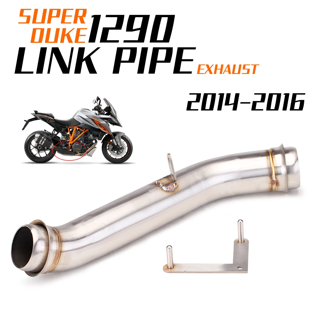 Slip On For Super DUKE 1290 GT 1290 2016-2020 Motorcycle Exhaust Esacape Muffler Decat Eliminator Down Exhaust Pipe Mid Pipe