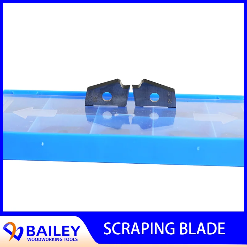 

BAILEY 10PCS 22.3x14x2mm Carbide Radius Scraper Knives Nanxing KDT for Automatic Edge Banding Machine Accessories