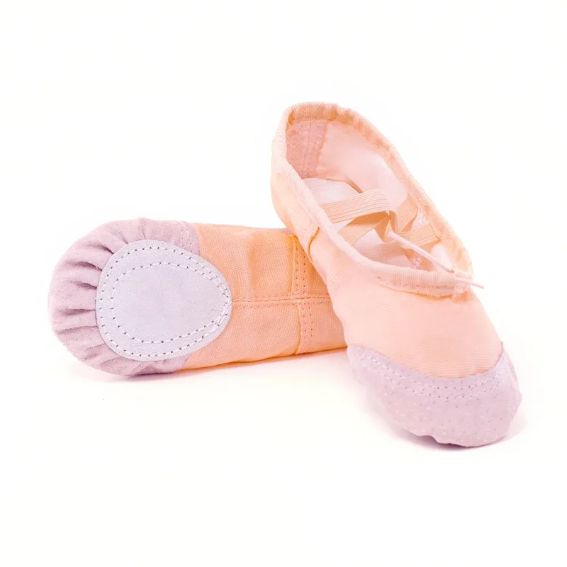 platte canvas hoofd zwart wit zachte Zapatos De Punta De ballerina BD ballet buik gym yoga dansschoenen kinderen vrouw