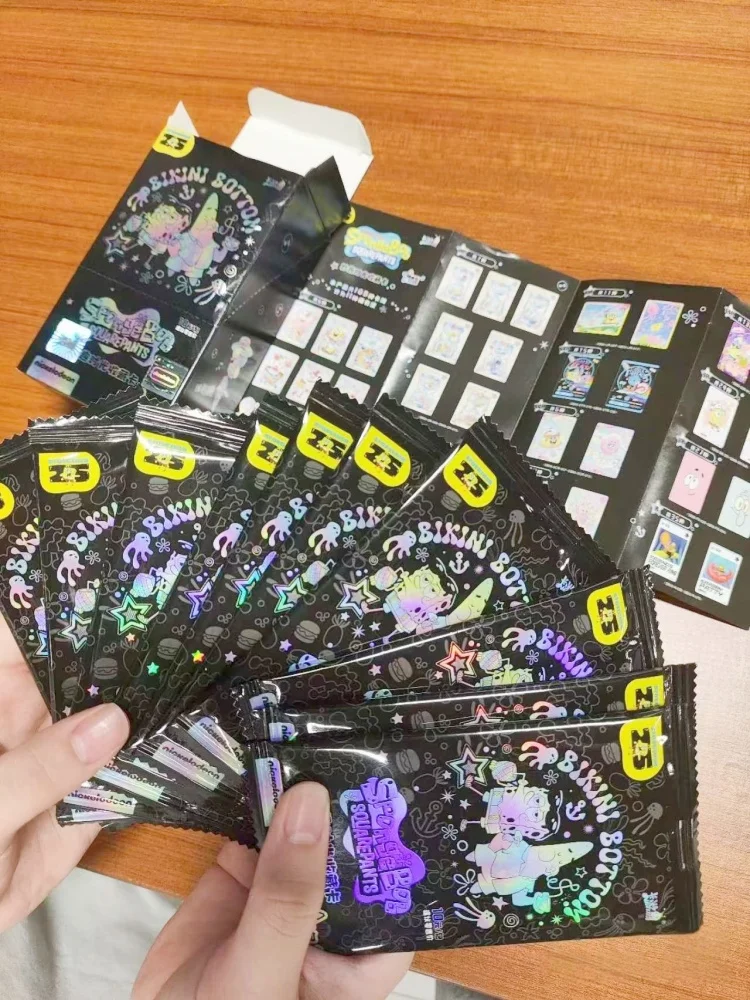 KAYOU حقيقية سبونجبوب سكوير بطاقة وقت المرح حزمة خاصة مغامرات في سنوات النجوم جمع بطاقة اللعب الهدايا