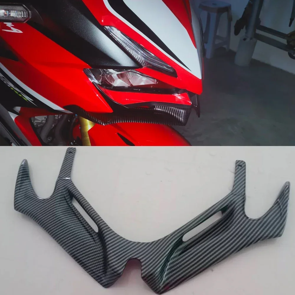 

Motorcycle Accessories Winglet Front Fairing Aerodynamic Wing Spoiler For Honda CBR250RR CBR 250RR 250 RR 2017-2023 Carbon Fiber