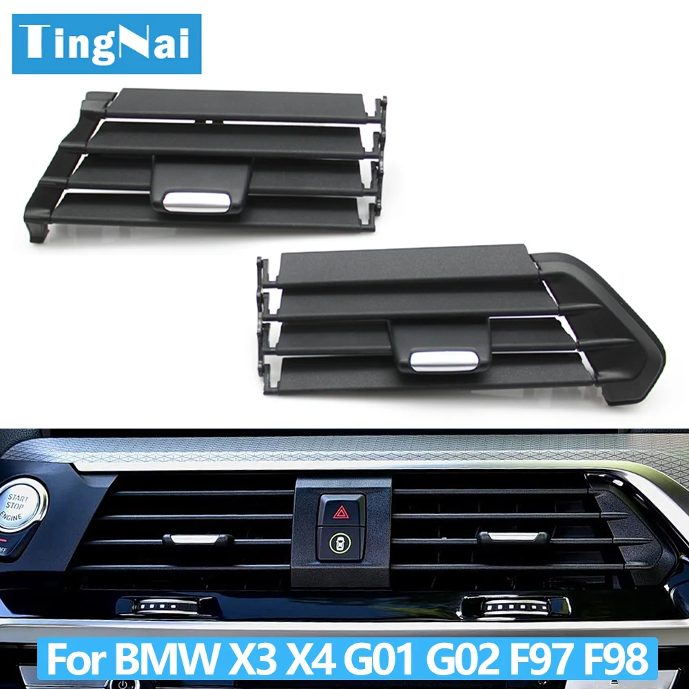 

Car Central Air Vent Grille Repair Kit Middle AC Vent Outlet Grille For BMW X3 X4 X3M X4M G01 G02 F97 F98 2017-2021