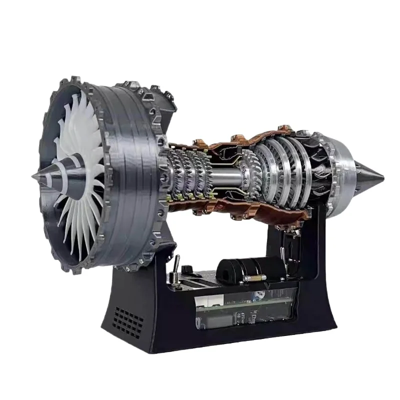 For Aviation Aircraft Engine Burst, Super Turbofan Engine Model Ornament, Can Start Stepless Transmission