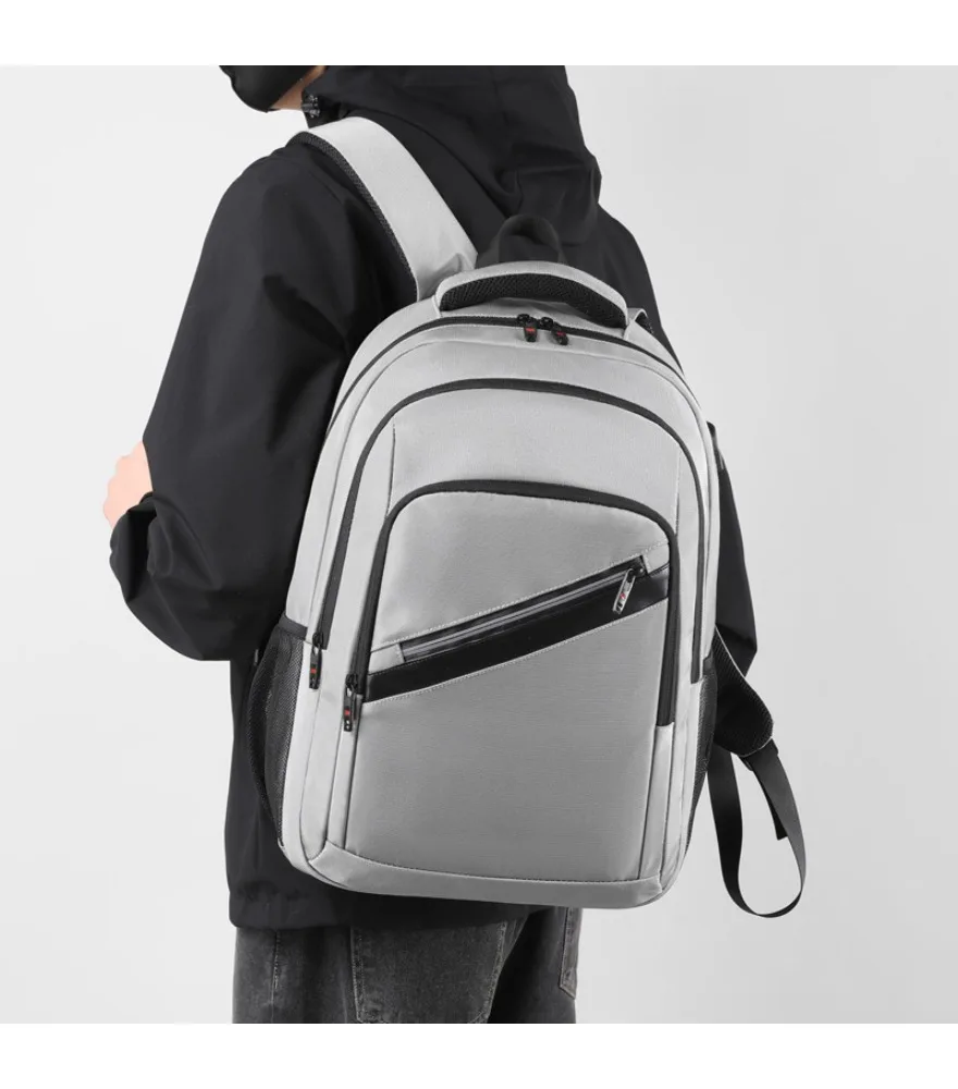 Backpack 15.6 inch computer bag travel backpack male USB charging backpack anti-splashing commute
