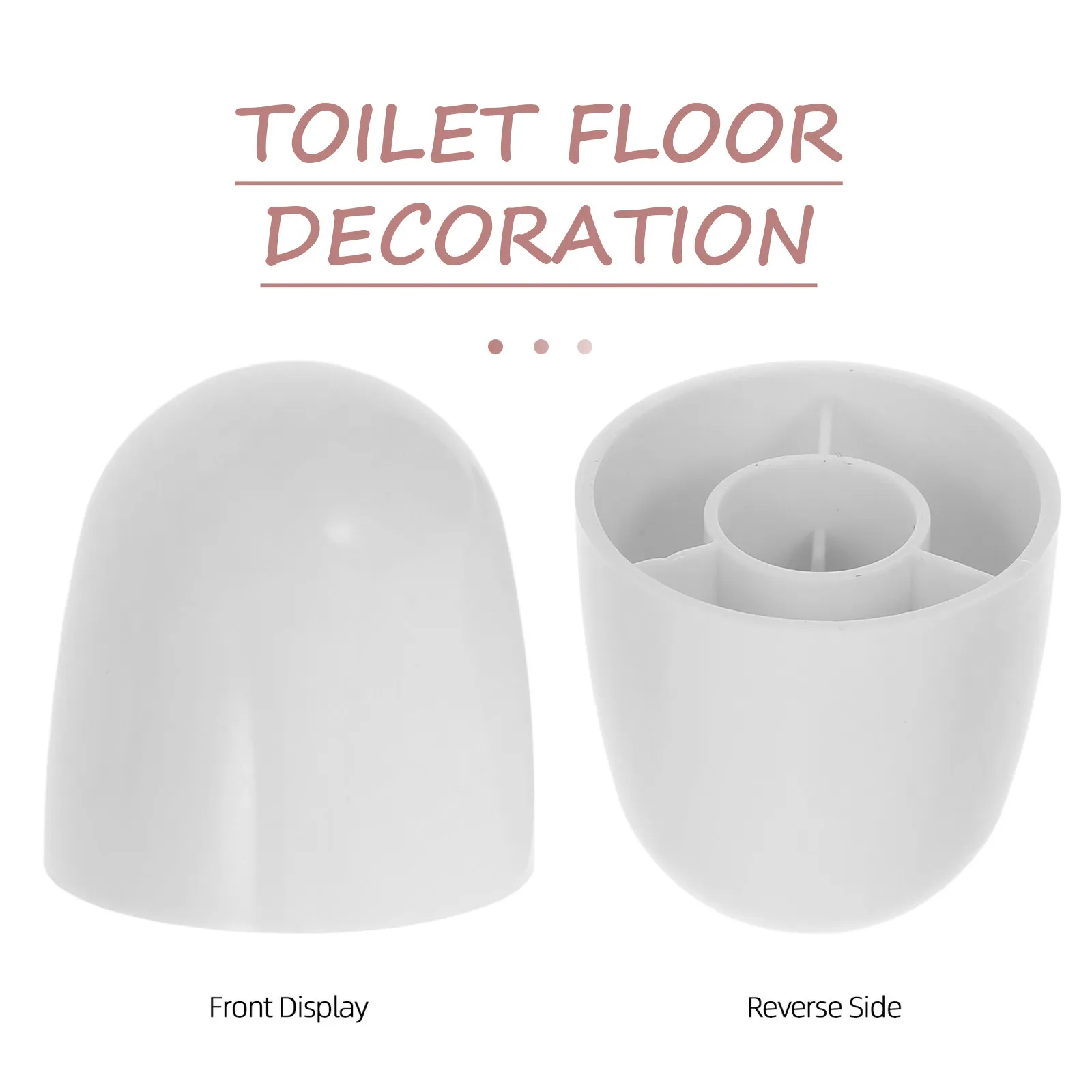 4Pcs Toilet Bowl Bolt Covers Decorative Caps Universal Fit Conceals Bolts Enhances Appearance Easy Clean Simple Install Bathroom