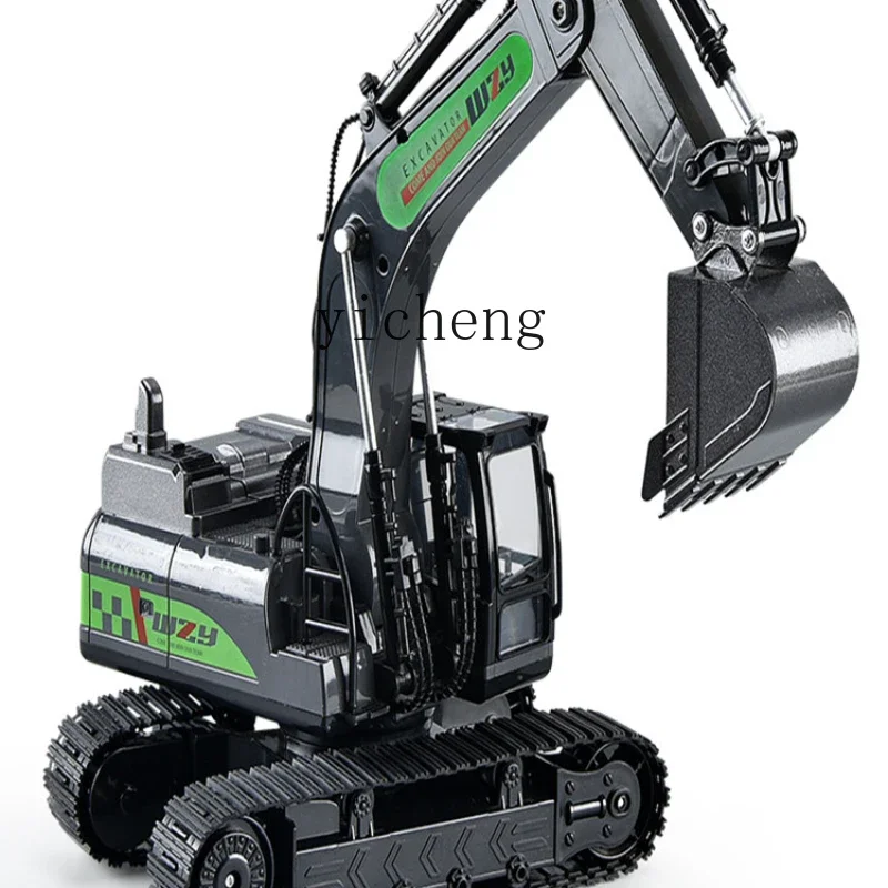 XL großer, ferngesteuerter Bagger aus Legierung, Simulation eines Elektrobaggers, technischer Fahrzeugbagger