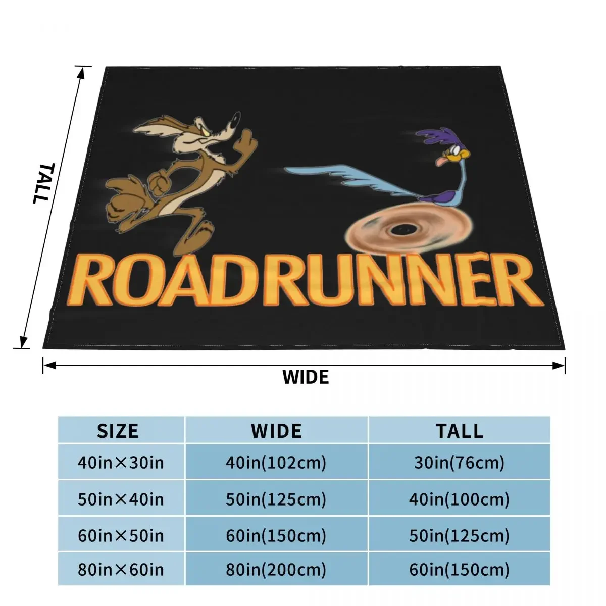 Catch Me If You Can Roadrunner Coyote Blankets Coral Fleece Plush Textile Decor Portable Throw Blanket for Bed Car Bedspreads