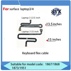 Original M1108460-002 M1108461-002 keyboard flat cable is suitable for Microsoft Surface laptop 3 laptop 4 notebook Computer key