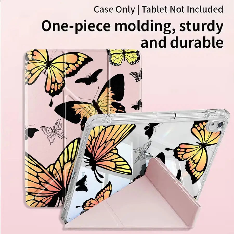 Tablet Case For iPad Pro 11th 10th 9th 8th 7th 12.9inch Air 4 5 M3 M2 M4 11inch Pro 2025 Mini 6 7 Holder Cover Y-Fold Vintage