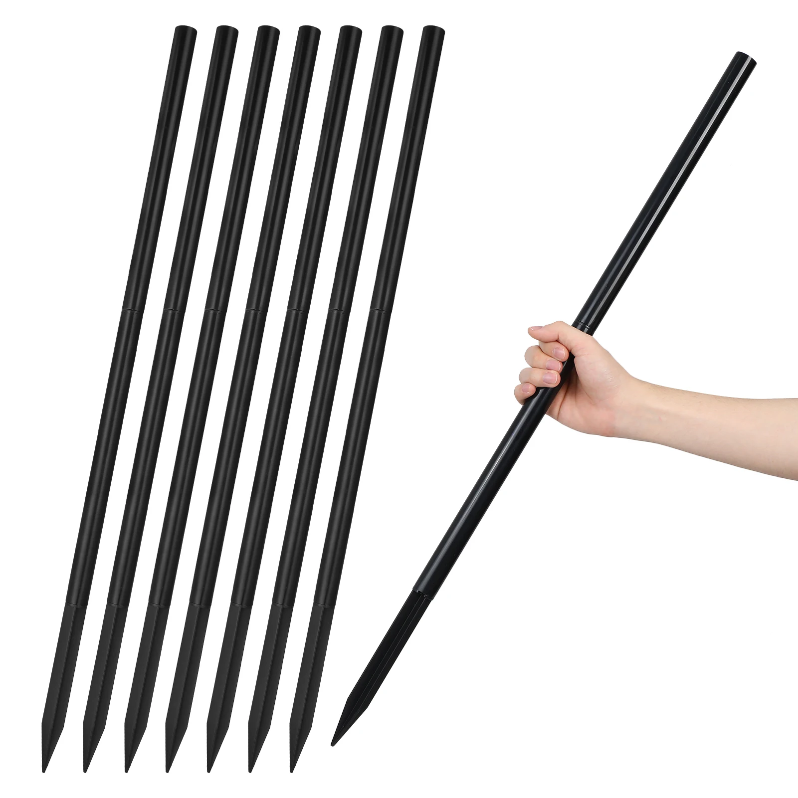 

8Sets Outdoor Light Stakes Solar Lamp Spike Replacement Durable Plastic Garden Lamp Parts Landscaping Accessories