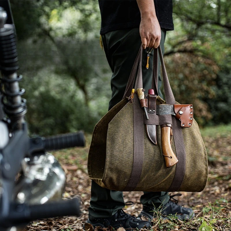 Outdoor Camping Firewood Bags Multi-functional Firewood Collection Bags Lightweight Portable Logging Bag Tourism Equipment