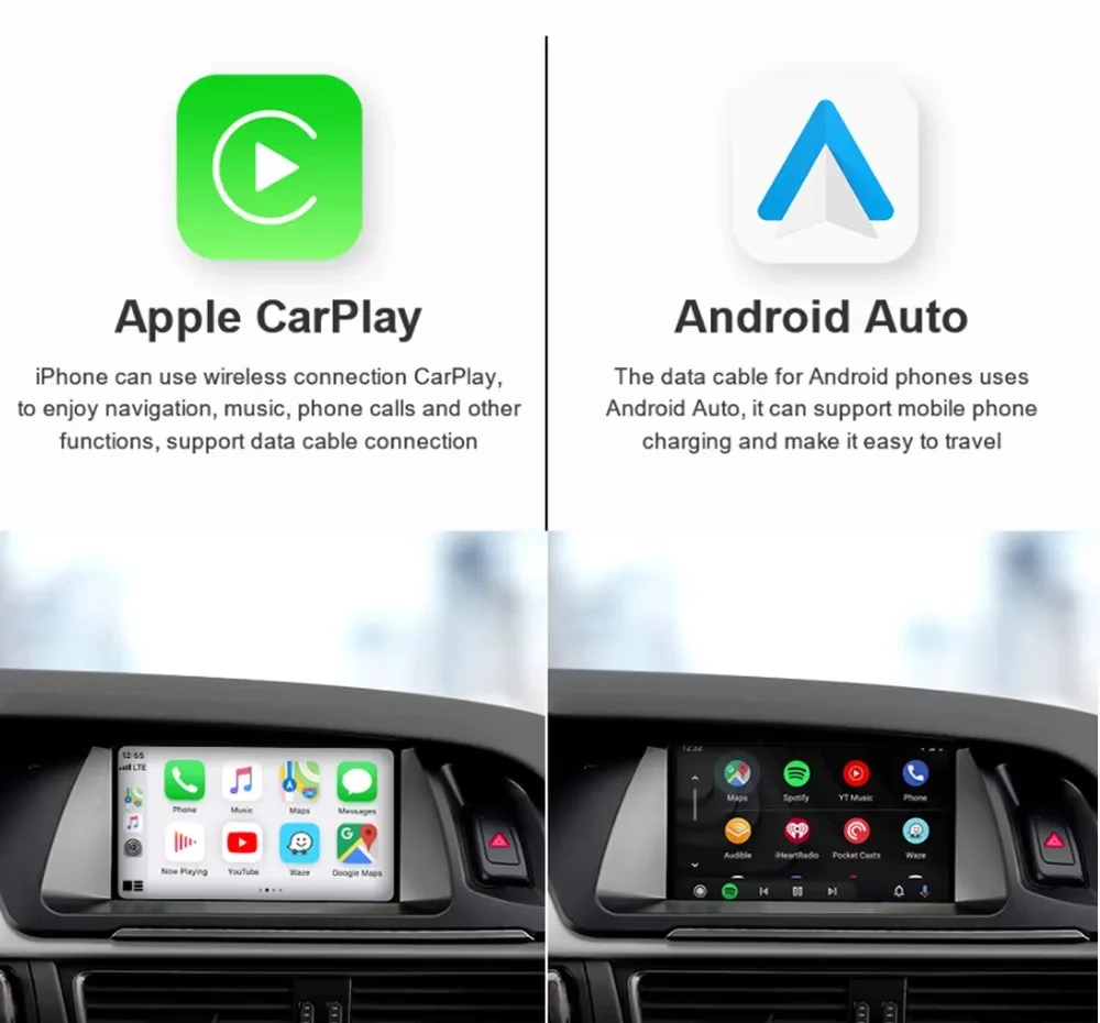 Wireless Carplay Android Auto Interface สําหรับ Alfa Romeo Giulia 952 Alfa Romeo Stelvio 2015-2019 Android Auto
