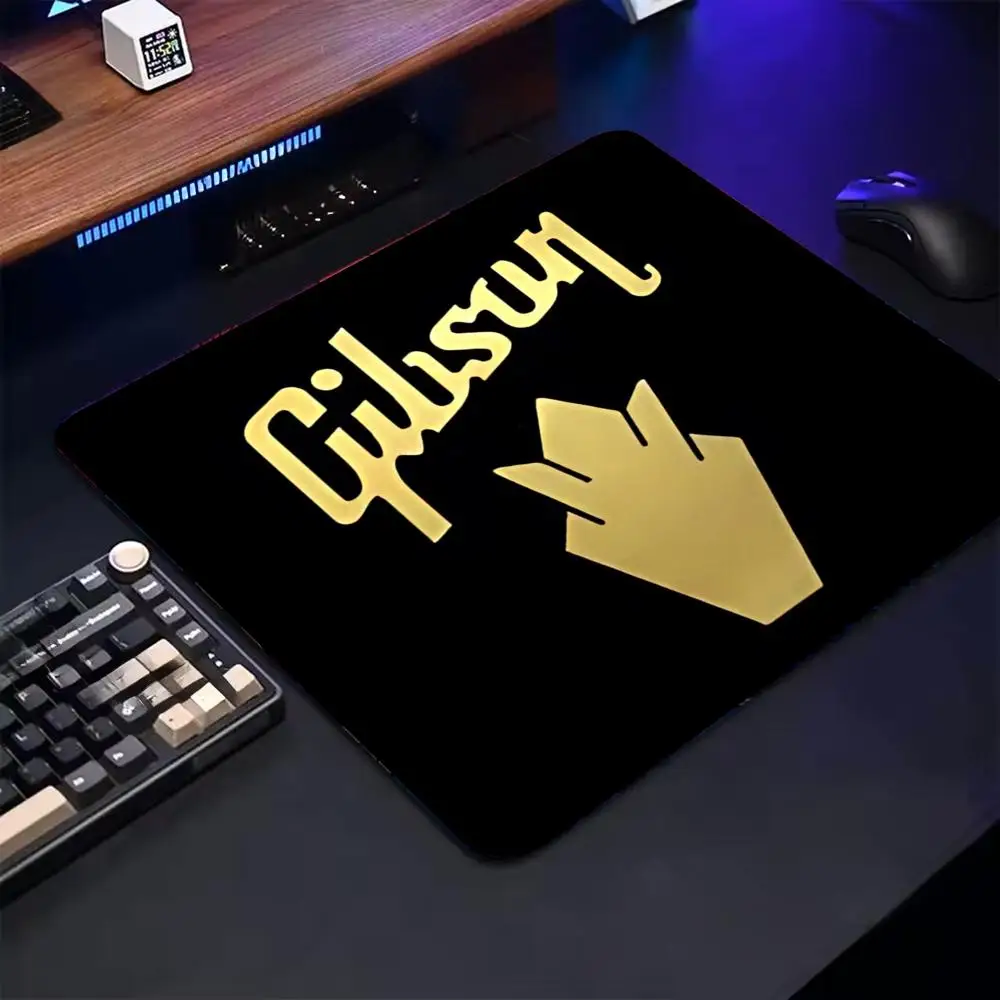 GibsonS Guitar brand Mouse Pad Cartoon rubber Small mouse pad desktop computer office keyboard e-sports ROGs game