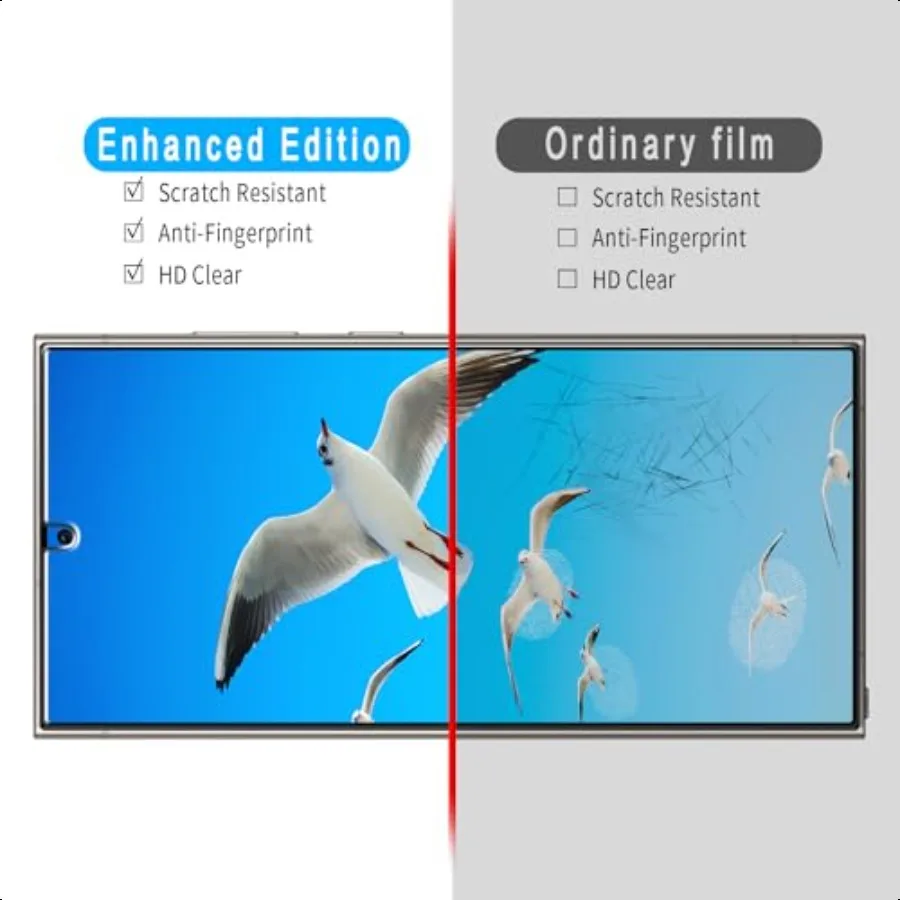 Slanku [Confezione da 3] Pellicola salvaschermo per Samsung Galaxy S24 Pellicola in vetro ultra temperato per sblocco impronte digitali HD trasparente resistente ai graffi