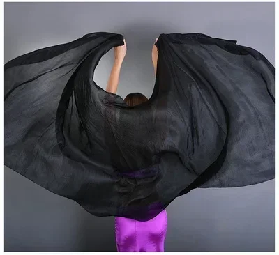 حار بيع بلون الرقص الشرقي 100% الحجاب الحرير الحقيقي شعبية 11 ألوان مرحلة الأداء الدعائم الحرير الحجاب شالات S/M/L الحجم