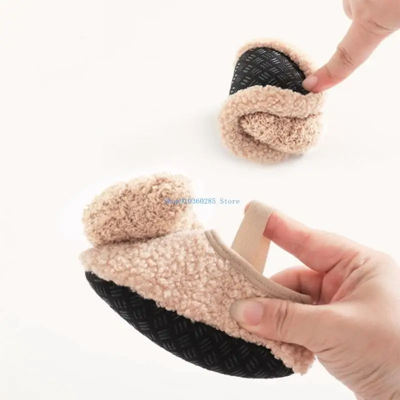 

K9FF 1 Pair Stylish Baby Walking Shoes Plush Floor Socks Warm and Comfortable Shoes
