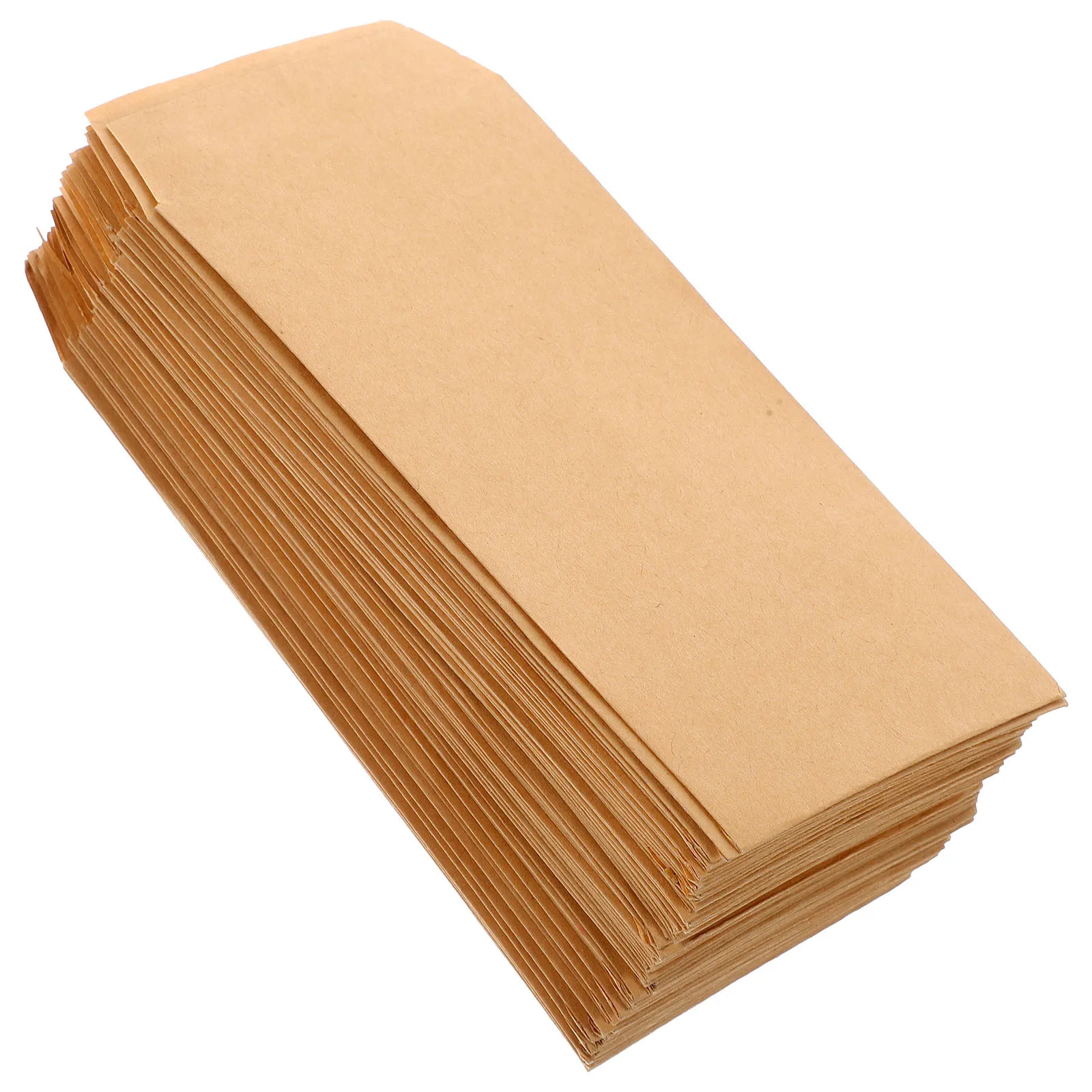 

100Pcs Mini Envelopes for Money Cash Saving Coin Storage Brown Kraft Envelopes Easy Label Cash Envelope Money Bag