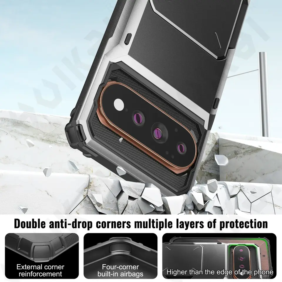 Funda para Google Pixel 11 Pro XL 10A 10 9 9A 4G 5G 2026, con billetera y ranura para tarjetas, resistente, TPU 5