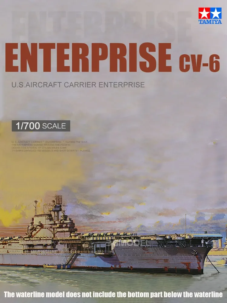 

TAMIYA корабль сборка модель комплект 77514 USS авиаперевозчик Enterprise CV-6 1/700