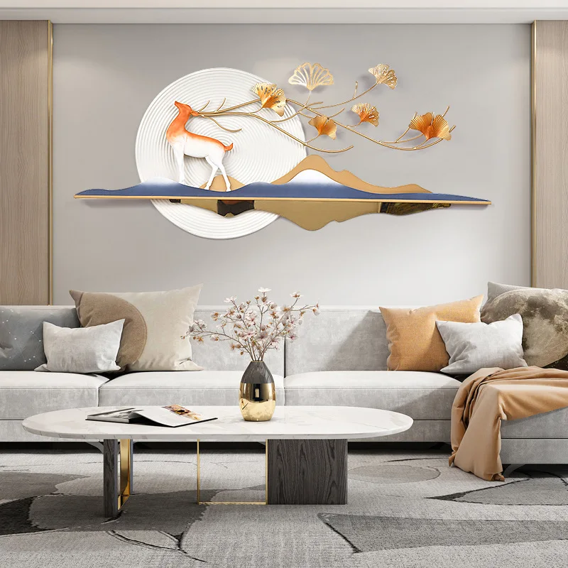 Decoração de Arte em Metal com Design Moderno Art Deco para Casa, Hotel e Escritório, Artesanato em Metal