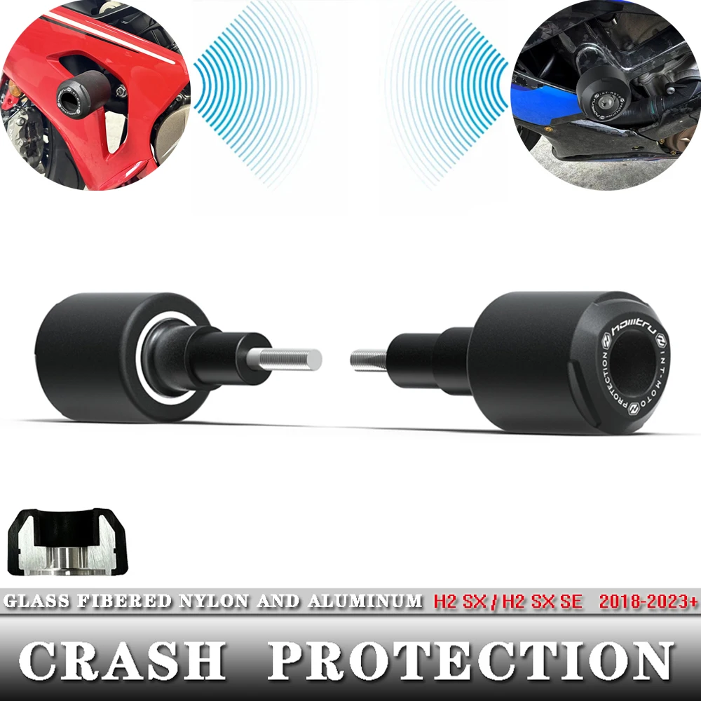 

Для Kawasaki Ninja H2 SX/H2 SX SE 2018 2019 2020 2021 2022 2023 2024+ мотоциклетные защитные бобины из алюминия + нейлон