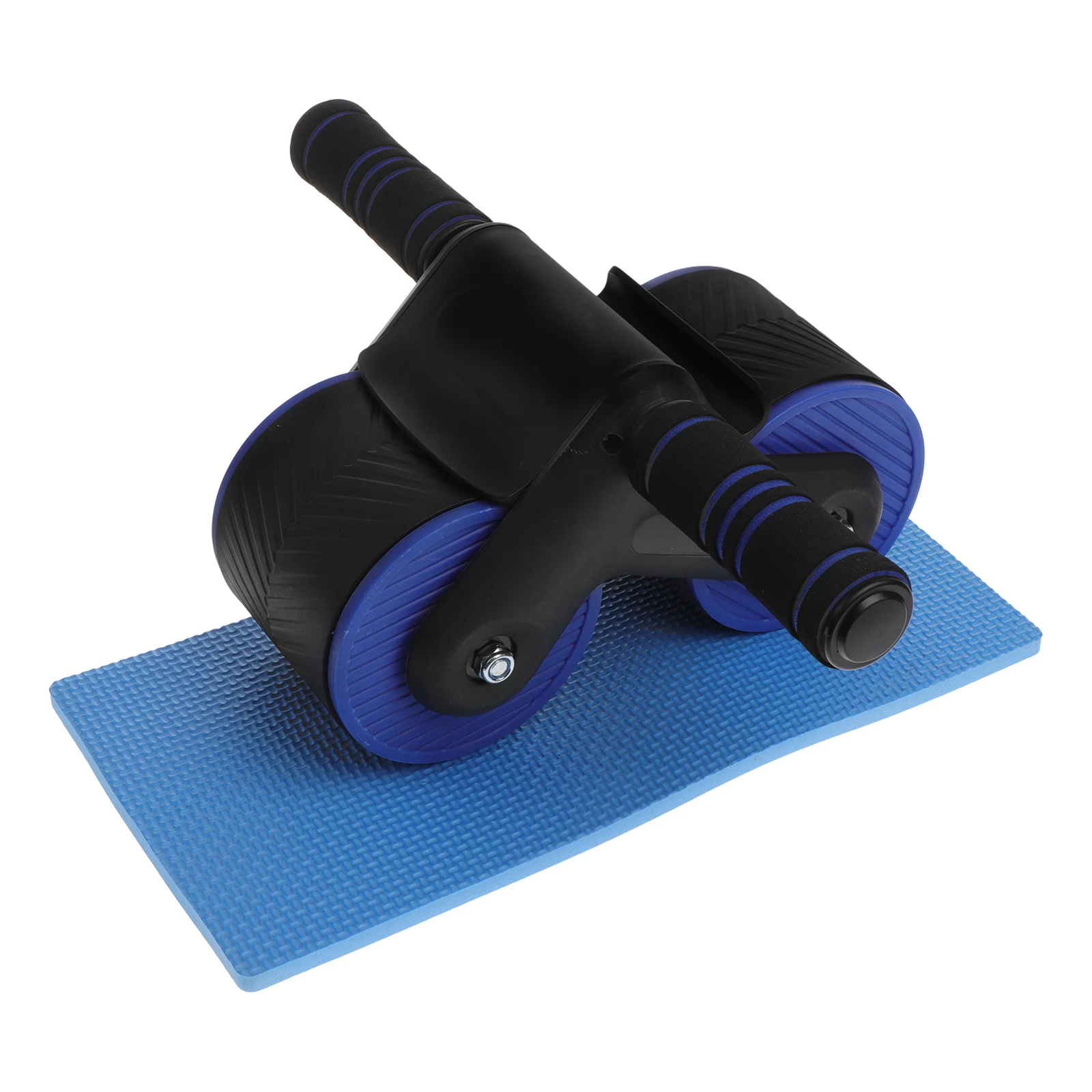 

Automatic Rebound Ab Wheel Enlarged Double Wheels Stable Rack Exercise Mat Included Fitness Equipment
