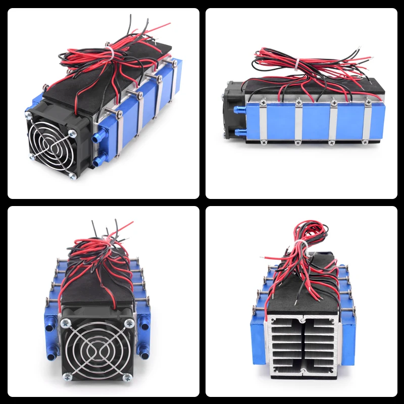 144/288/576W Thermoelectric Peltier RefrigerationCooler DC12V Dual core Semiconductor Air Conditioner Cooling System DIY Kit