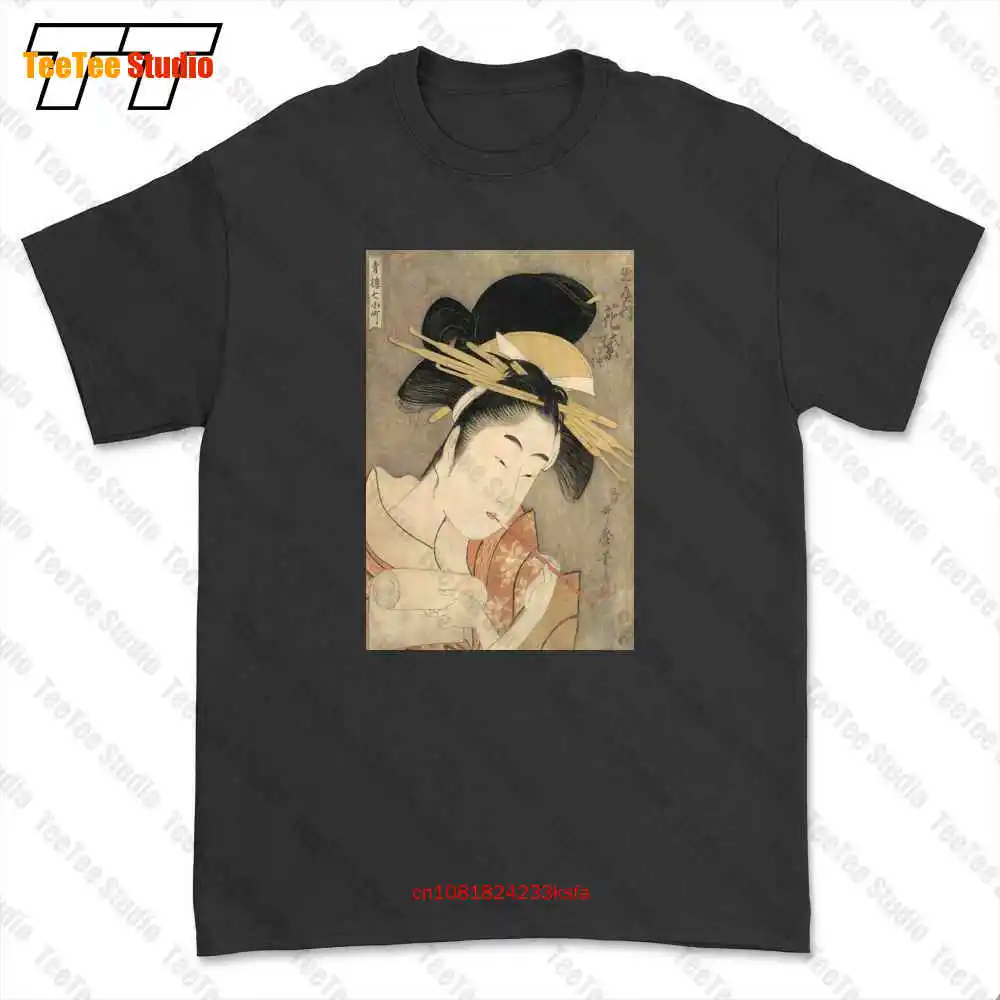 Japanese Ukiyo-E Woodblock Art Maiko Geisha T-shirt Tee 8TBV